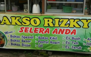 Bakso Risky menu