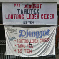 Tahu Tek Pak Jenggot menu