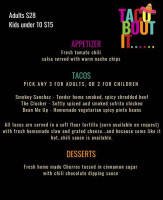 Taco Bout It menu