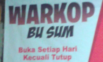 Warung Bu Sum menu