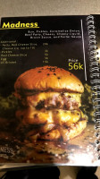 Madness Burgerlabs menu