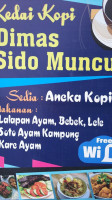 Kedai Dimas Sido Muncul menu