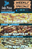 Lake Pizza menu