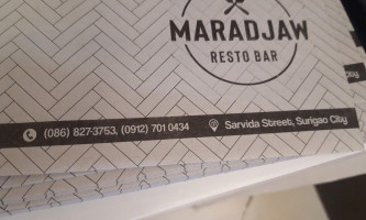 Maradjaw Resto menu