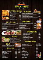 Joe's And Teo's Baby Back Rib menu