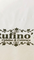 Rufino's Cuisine menu