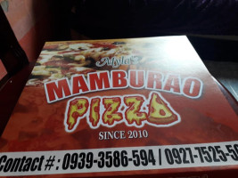 Myla's Mamburao Pizza menu