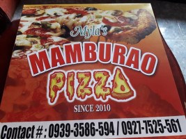 Myla's Mamburao Pizza menu