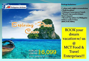 Mct Food Travel Enterprises menu