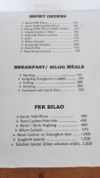 Pagoda Sa Bayan menu