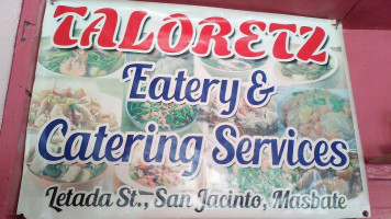 Taloretz Eatery menu