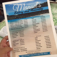 Manuel Homestay&resto menu