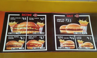 Minute Burger Tigbauan menu