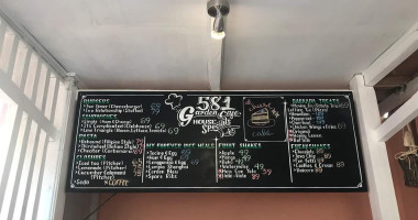 581 Garden Cafe menu