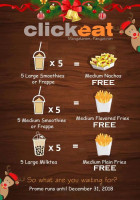 Clickeat Cafe menu