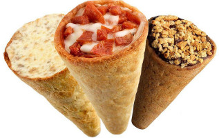 Zeus Pizza Cone food