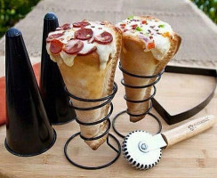 Zeus Pizza Cone food