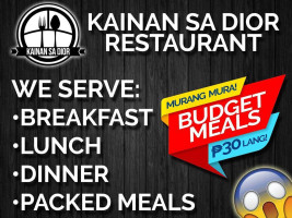 Kainan Sa Dior menu