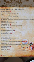 Ishiaya's Garden Bistro menu