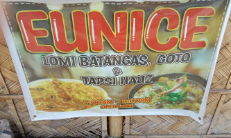 Eunice Lomi Batangas, Goto Tapsi Hauz menu