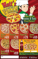 Matt'z Pizza menu