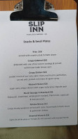 Slip Inn menu