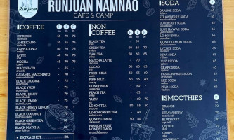 ร้านรัญจวน คาเฟ่ menu