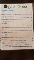 Blue Ginger menu