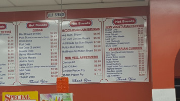 Ashwani River Cafe menu