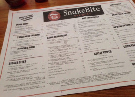 Snakebite Brewery menu