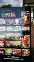 Master Of India menu
