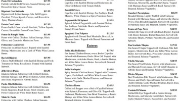 Mac's Diner Takeaways menu