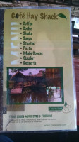 Cafe Hay Shack menu