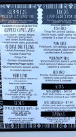 Apache Jack's Family menu