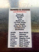 Warung Kapitolyo menu
