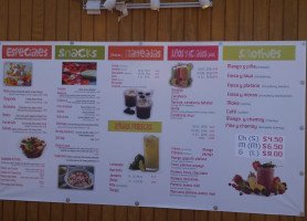 Ocean View Resort menu