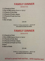 Country Inn menu