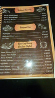 Andhra Curry menu