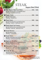 Mr.chan Miss Pauline Pizzeria menu