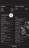 The Kitchen Table menu