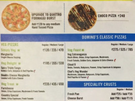 Domino's Pizza menu