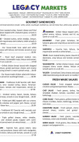 Deloraine menu
