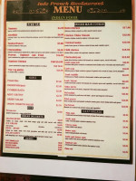 Indo-french menu