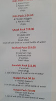 Captain's Grill menu