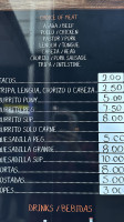 Pho-mo menu