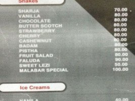 Grand Malabar menu