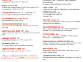 The Local Eatery menu