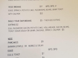 The Fat Beagle Cafe menu