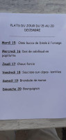 Cafe Pellegrini menu