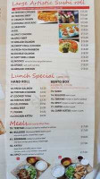 Moon's Sushi menu